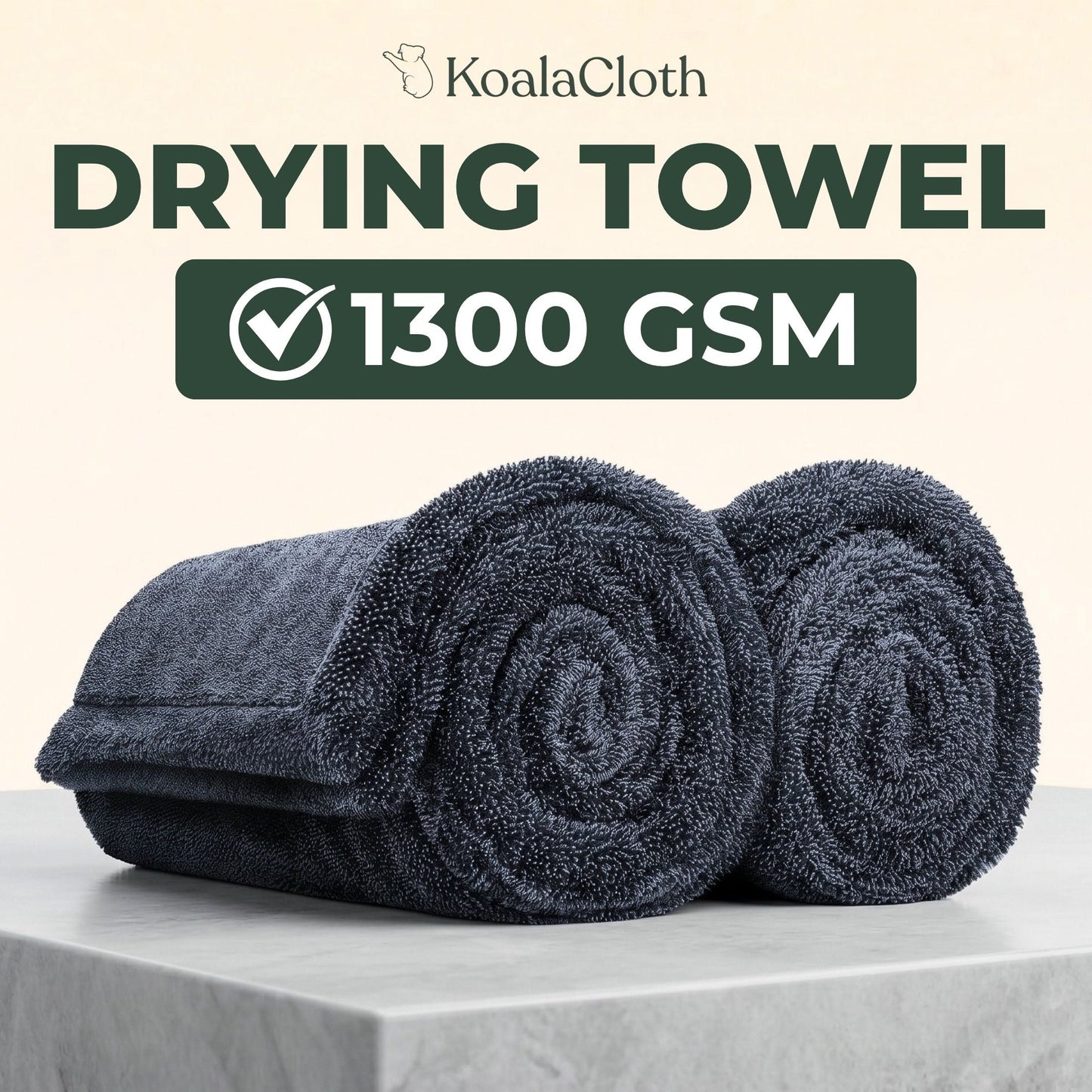 Koala Mammoth Towel – 1300 GSM Car Cleaning & Drying Cloth (90×60 cm)