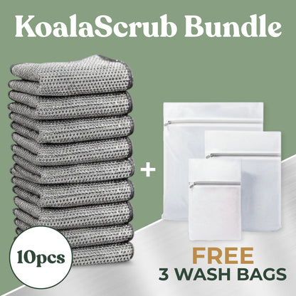 KoalaScrub – Hygienic Steel Mesh for Tough, Scratch-Free Cleaning (20x20cm)